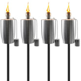 Matney Outdoor Decorative Torches - Set of 4 (Cylinder)
